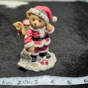 Cherished Teddies Santa Bear Nickolas 1995 Enesco